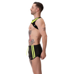 Barcode Berlin Short Byron Laboratory Noir-Jaune fluo